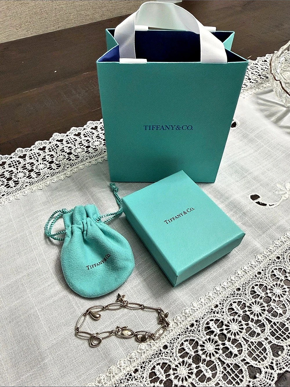 Tiffany & Co. Elsa Peretti Multi-Charm Bracelet Silver